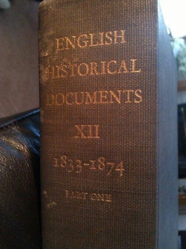 English Historical Documents, 1833-1874