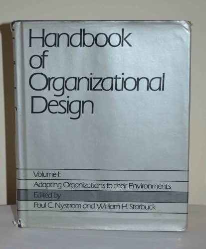 Handbook of Organizational Design