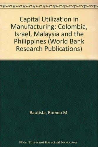 Capital Utilization in Manufacturing: Columbia, Israel, Malaysia and the Philippines