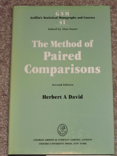 The Method of Paired Comparisons