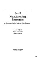 Small Manufacturing Enterprises: A Comparative Study of India and Other Economies