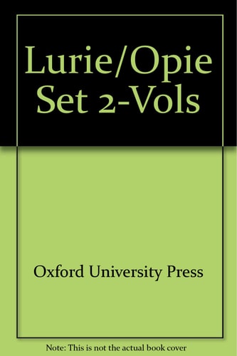 The Oxford Dictionary of Nursery Rhymes