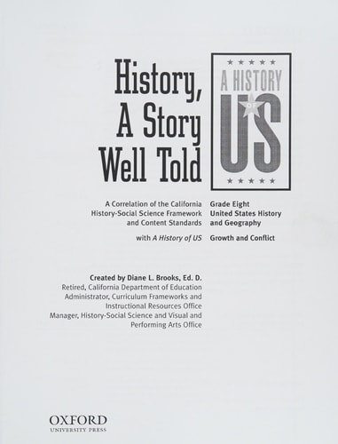History of US: Correlation Grade 8