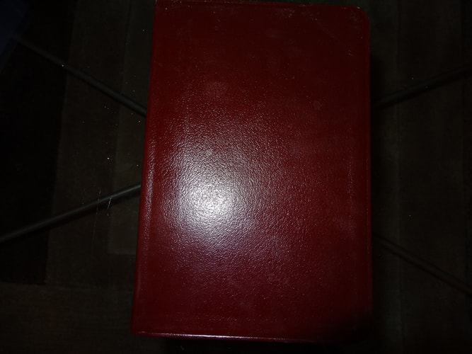 261rl Burgundy Scofield Study Bible Readers Ed Bonded Leather
