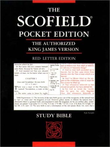 The Scofield Study Bible (pocket edition) - burgundy leather