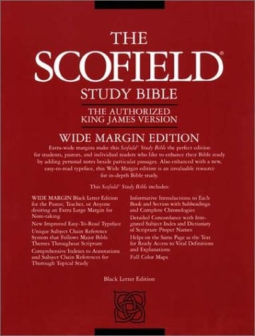 The Old Scofield Study Bible, KJV, Wide Margin Edition