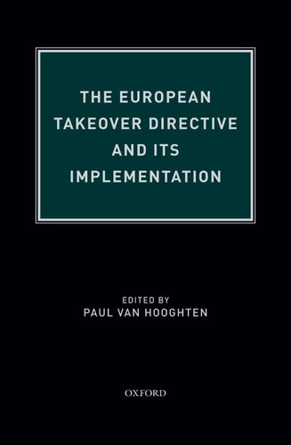 The European Takeover Directive and Its Implementation