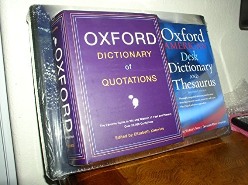 New Deluxe Reference Set: Consisting of the Atlas of the World, Deluxe Edition, The Oxford Dictionary of Quotations, and The Oxford American Desk Dictionary and Thesaurus