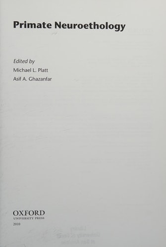 Primate Neuroethology