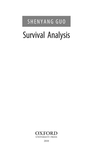 Survival Analysis: Pocket Guide to Social Work Research Methods