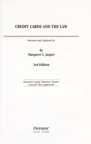 Credit Cards and the Law