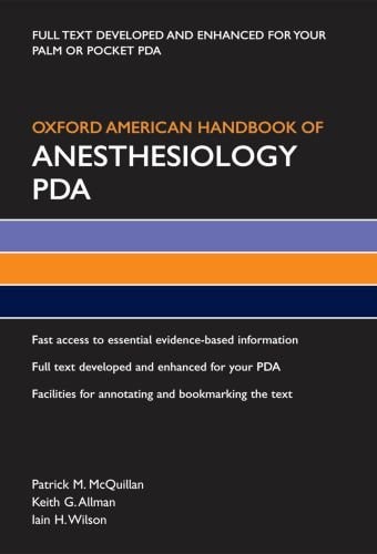 Oxford American Handbook of Anesthesiology