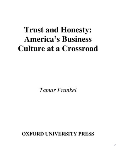 Trust and Honesty
