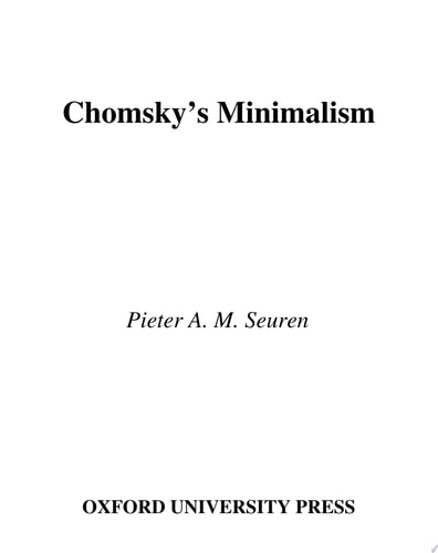Chomsky's Minimalism