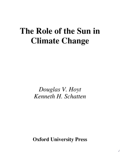 The Role of the Sun in Climate Change