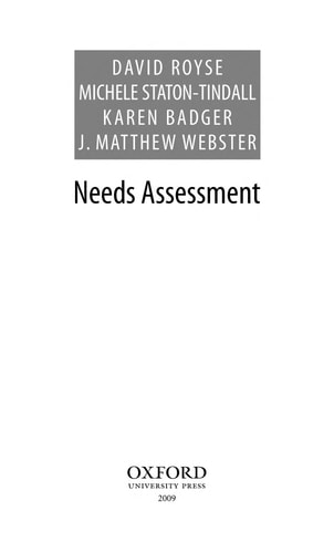 Needs Assessment