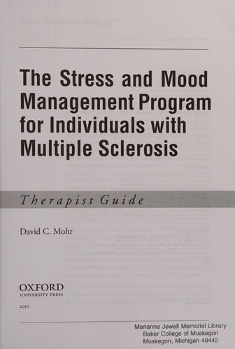 The Stress and Mood Management Program for Individuals With Multiple Sclerosis: Therapist Guide