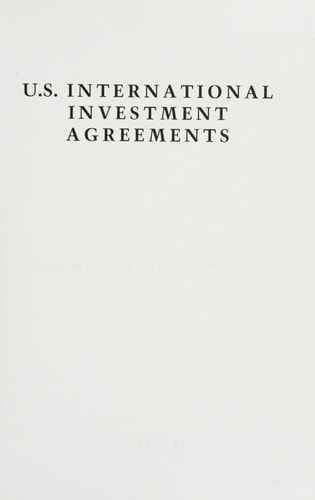 U.S. International Investment Agreements