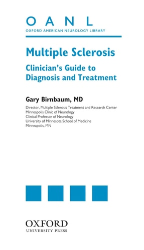 Multiple Sclerosis: Clinician's Guide to Diagnosis and Treatment
