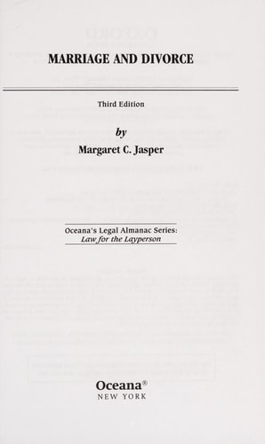 Marriage and Divorce