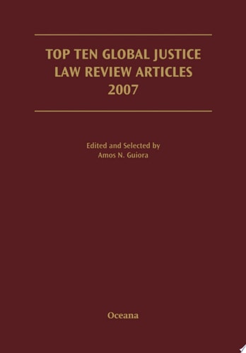 Top Ten Global Justice Law Review Articles 2007