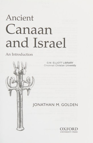 Ancient Canaan and Israel: An Introduction