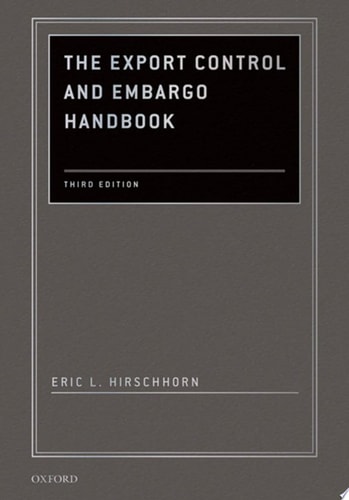 The Export Control and Embargo Handbook