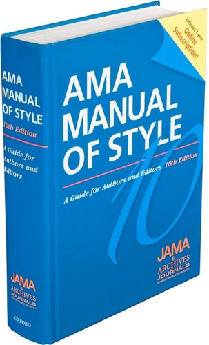 AMA Manual of Style: A Guide for Authors and Editors