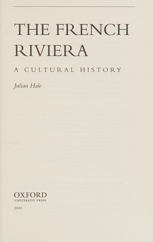 The French Riviera: A Cultural History