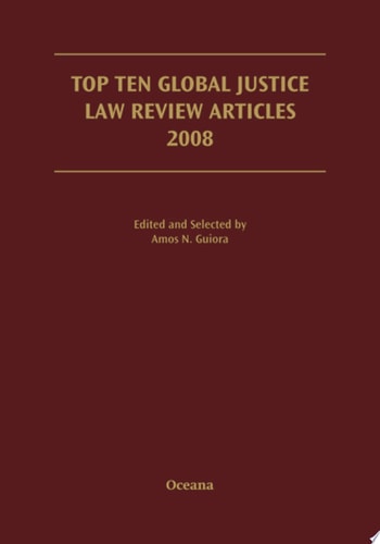 Top Ten Global Justice Law Review Articles 2008