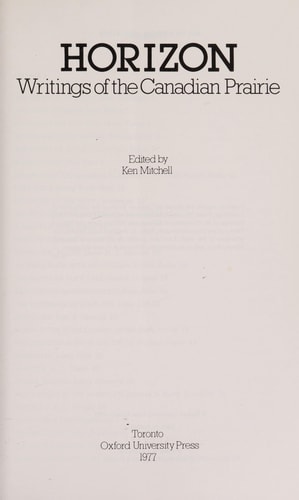 Horizon: Writings of the Canadian Prairie