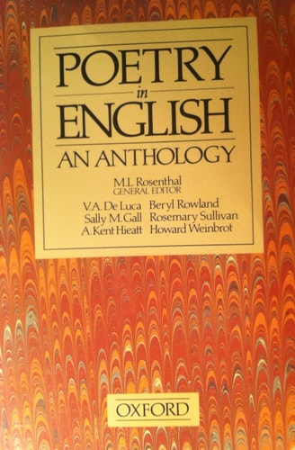 Poetry in English: An Anthology