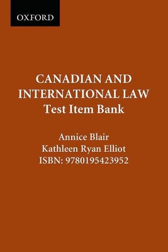 Canadian and International Law: Test Item Bank