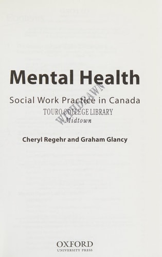 Mental Health Social Work Practice in Canada