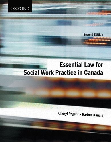 Essential Law for Social Work Practice in Canada