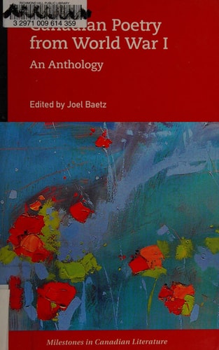 Canadian Poetry from World War I: An Anthology