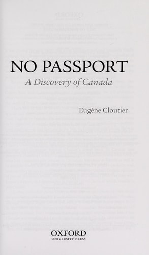 No Passport: A Discovery of Canada
