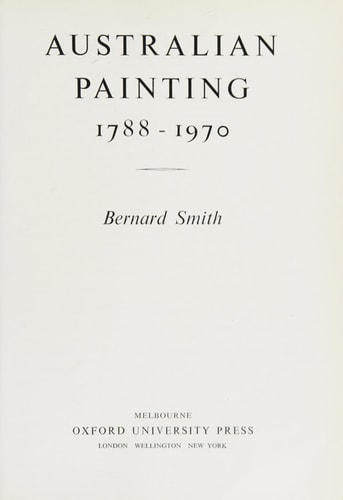 Australian Painting: 1788-1970