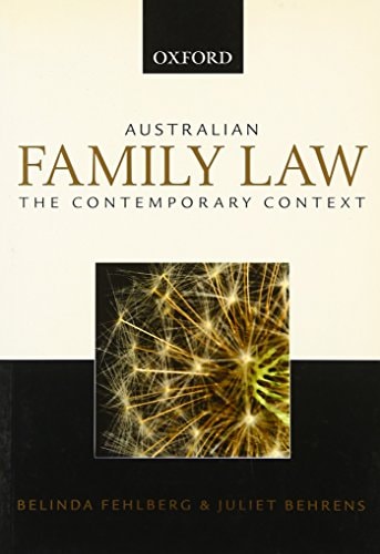 Australian Family Law: The Contemporary Context
