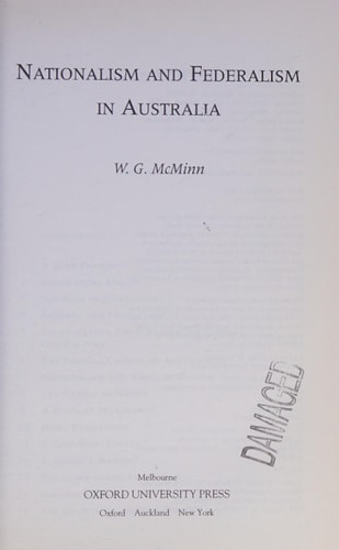 Nationalism and Federalism in Australia