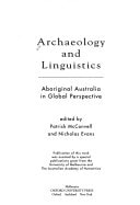 Archaeology and Linguistics: Aboriginal Australia in Global Perspective