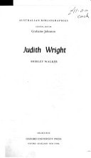 Judith Wright (Australian bibliographies)