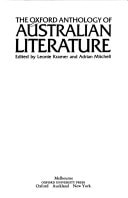 The Oxford Anthology of Australian Literature