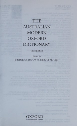 Australian Modern Oxford Dictionary