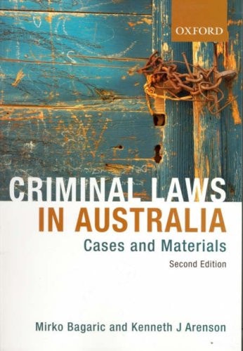 Criminal Laws in Australia: Cases and Materials