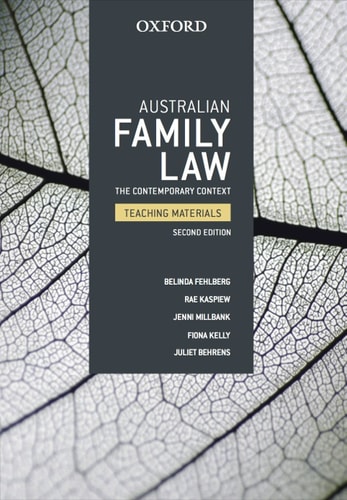 Australian Family Law Teaching Materials: The Contemporary Context