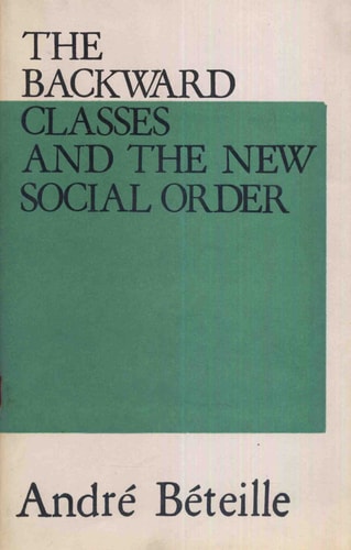 The Backward Classes and the New Social Order