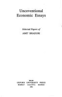 Unconventional Economic Essays: Selected Papers of Amit Bhaduri