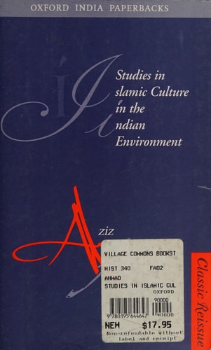 Studies in Islamic Culture in the Indian Environment