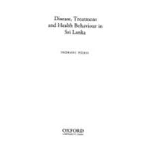 Disease, Treatment, and Health Behaviour in Sri Lanka